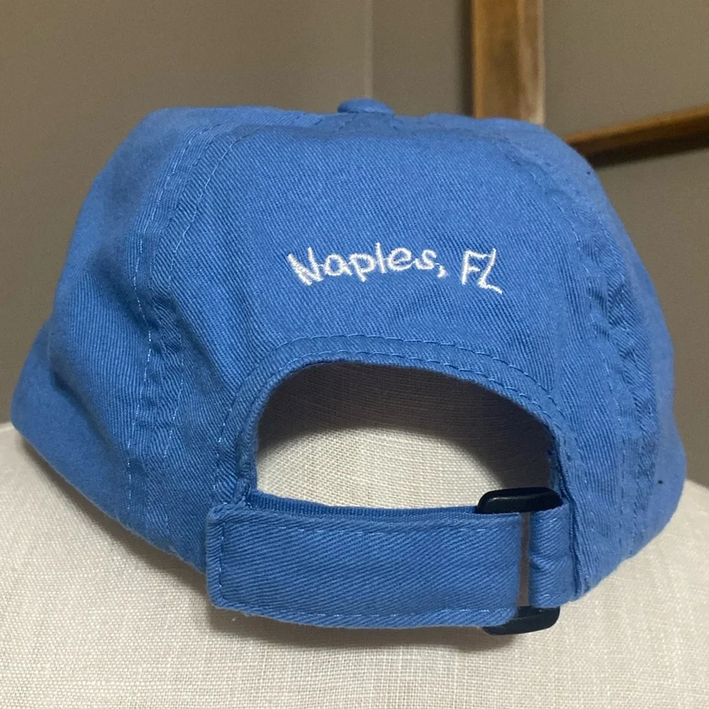 Julie + Joe children’s blue & red shark ball cap